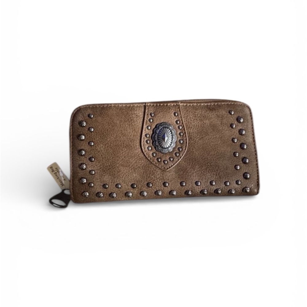 Montana West Western Studded Bi-Fold Wallet